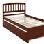 Base de lit simple avec lit gigogne en bois-747110813