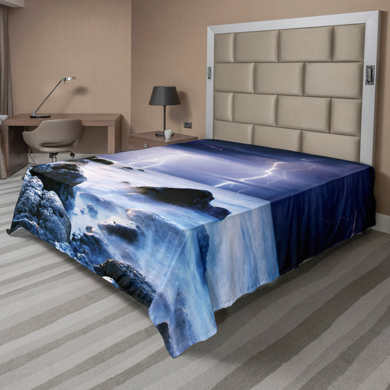 Drap-housse Ambesonne, Drap plat pour très grand lit californien