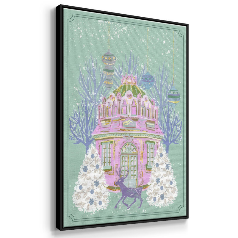 Winter Winter VI, Cadre noir, H 25 po x l 17 po x P 1,5 po