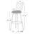 Lamoille Swivel Upholstered Adjustable Height Counter Stool with Metal Frame-798188682-761685685