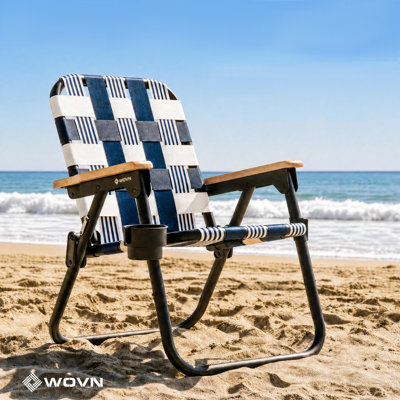 GoSports Outdoors WOVN Premium Beach & Camping Chair - Folding Backpack Chair for Adults