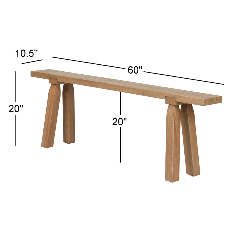 Lahana Solid Wood Bench