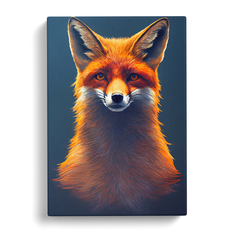 Fox Portrait Vol.2 - Wrapped Canvas, 76cm H x 50cm W x 3cm D