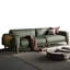 Coussin modulaire en cuir véritable-107285905-107285907-107285908