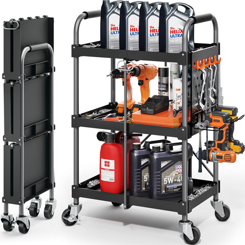 96.6cm H x 60cm W Utility Cart with Wheels