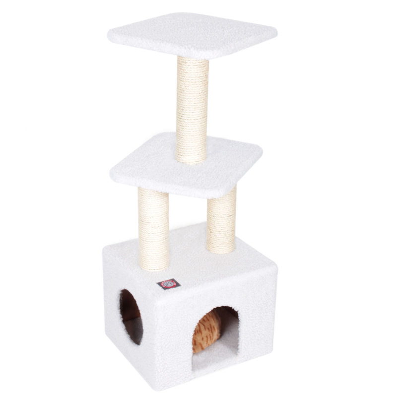 Arbre à chat 40 "ou condo, Blanc cassé