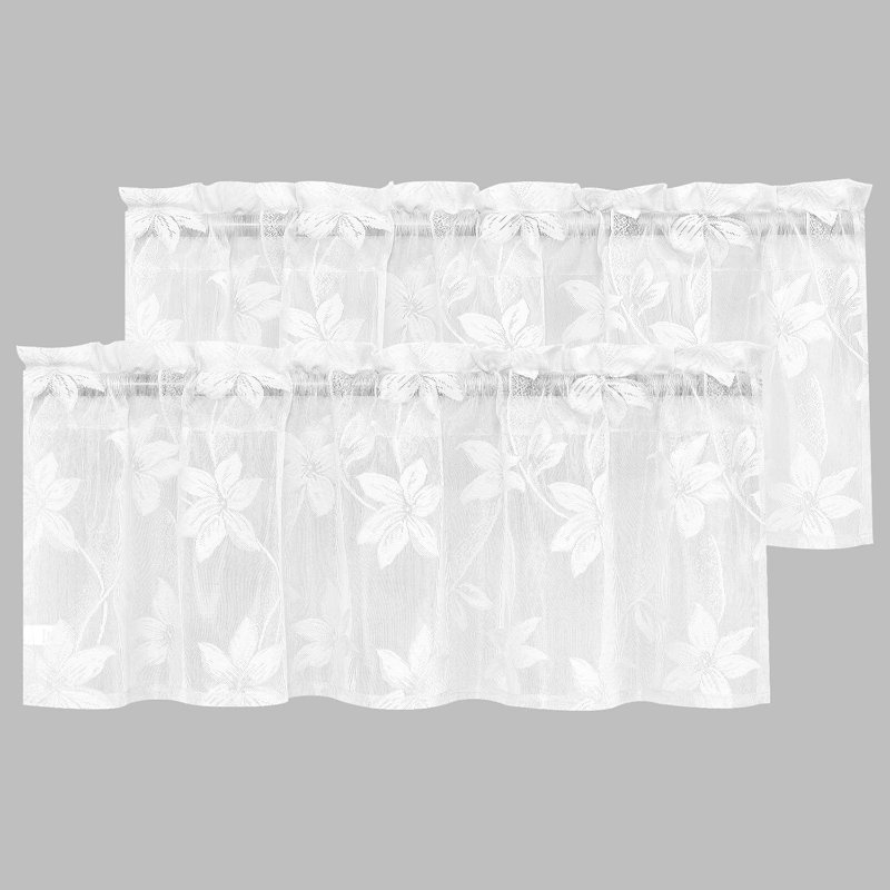 Rideaux transparents avec passe-tringle 2 panneaux