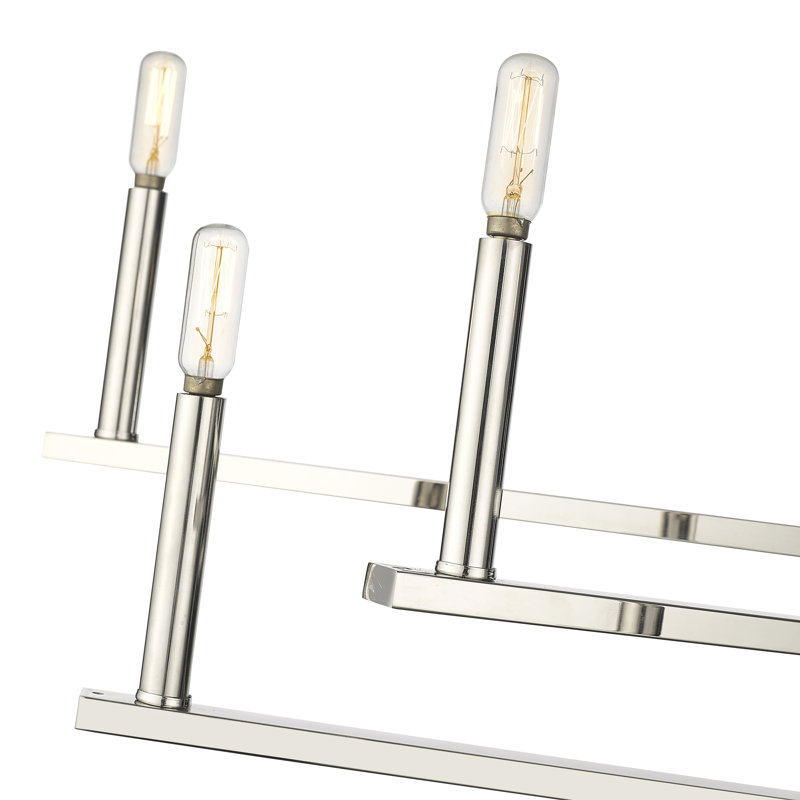 Lustre 8 lumières, Nickel poli