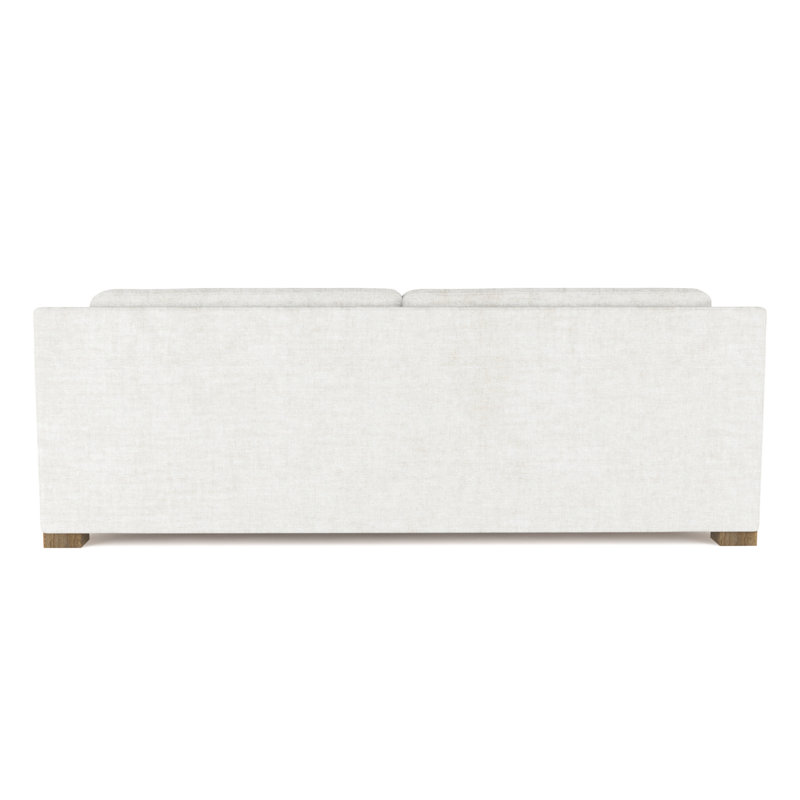 Causeuse Mercer, H 33,5 po x l 72 po x P 39 po, Velours écrasé albâtre, Patiné