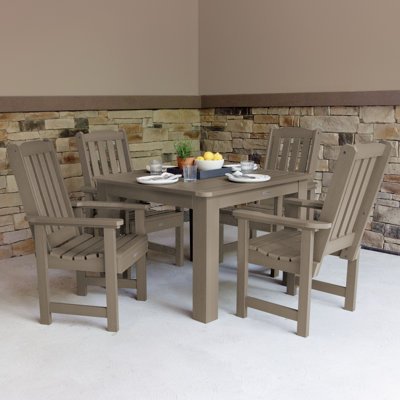 Arbnora 4-Person 42" Square, Counter-Height Outdoor Dining Set