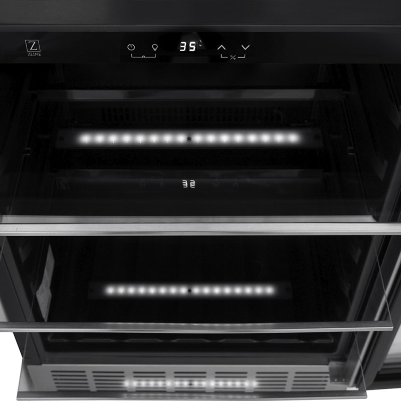 ZLINE 24" Monument Autograph Edition 154 Can Beverage Fridge in Stainless Steel, Stainless Steel
