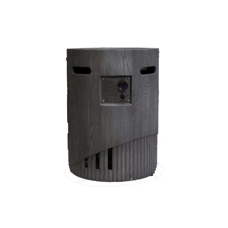 Valentino 32,000 BTU Outdoor Propane Fireplace, Antique Dark Grey