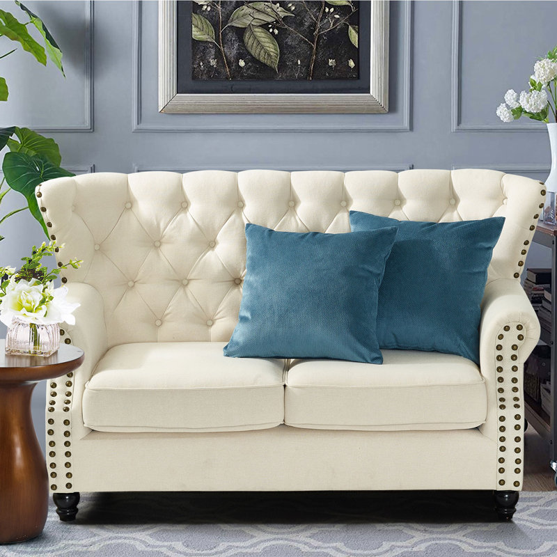 Taupe Embroidered Polyester Euro Pillow Covers 26" x 26"