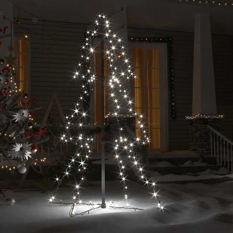 Arbre de Noël artificiel avec lumières DEL, 5 x 4 pi, Cold White