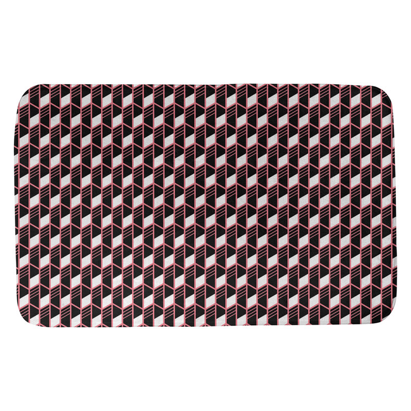 Tapis pour salle de bain Leffel, l 23 po x L 36 po, Corail