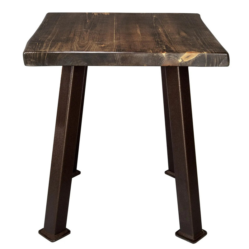 Table de bout Navarra Live Edge, Brun