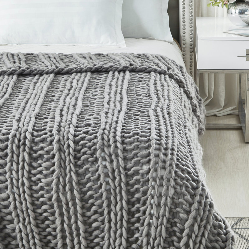 Cozy Tyme Keon Channel Comfortable Knit Throw For Bedroom & Reviews ...