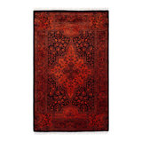 Fine Vibrance One-of-a-Kind 3' 2" X 5' 1" Hand Knotted Area Rug