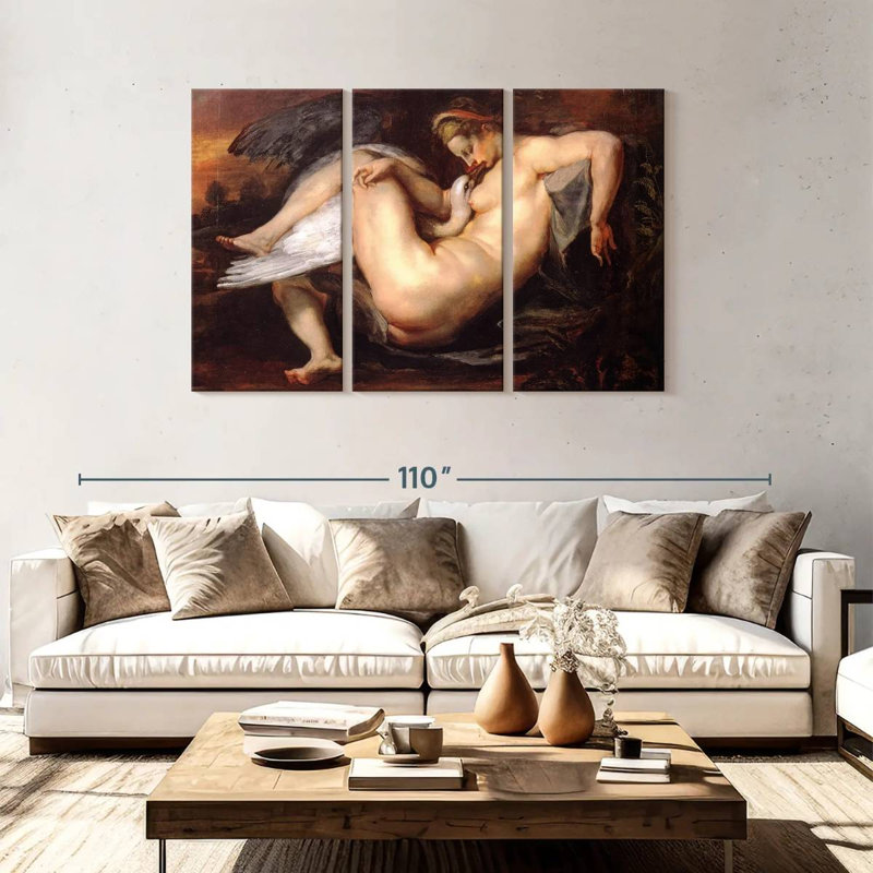 Léda et le cygne - 1601, H 48 po x l 74 po