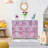 Sorbus 8 Drawers Chest Dresser with Knob Handle in Tie Dye Pink