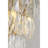 Justina Gold 4-light 15" Crystal Glass Prism 4-tier Chandelier
