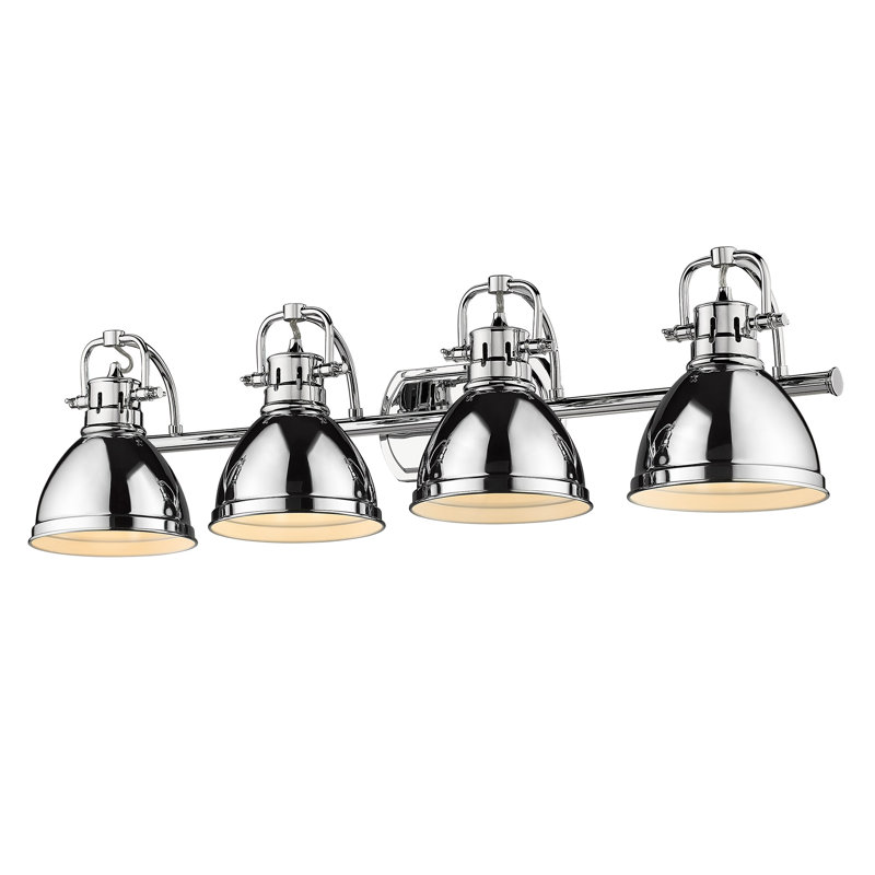 Éclairage pour salle de bain 4 lumières Calico, Chrome, Chrome