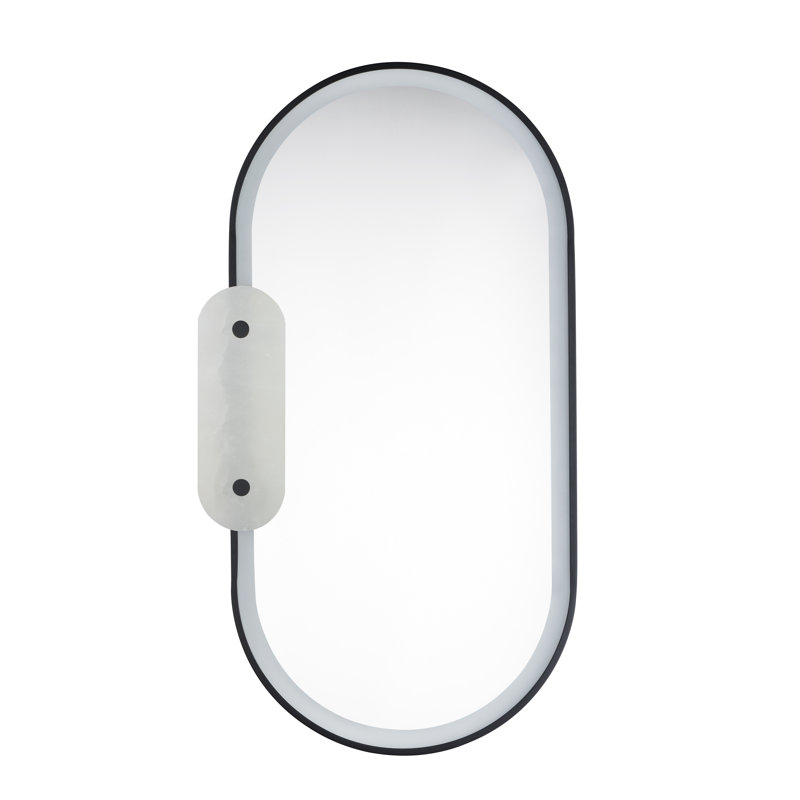 Stonewall Flat Metal Lighted Wall Mirror