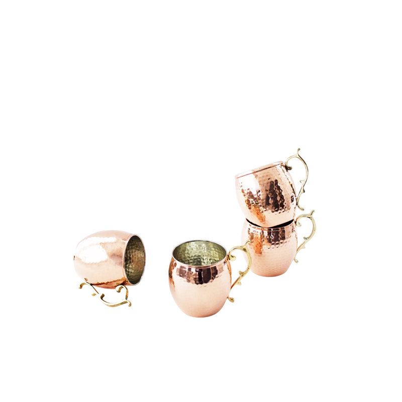 16oz. Handmade Copper Moscow Mule Mug Set