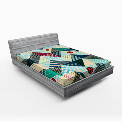Microfiber Patchwork Fitted Sheet