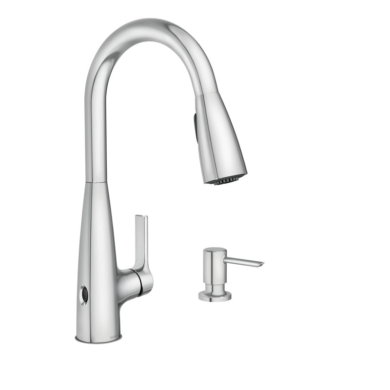 Haelyn Touchless Single-Handle Pulldown Sprayer Kitchen Faucet with MotionSense Wave and Power Clean, Chrome