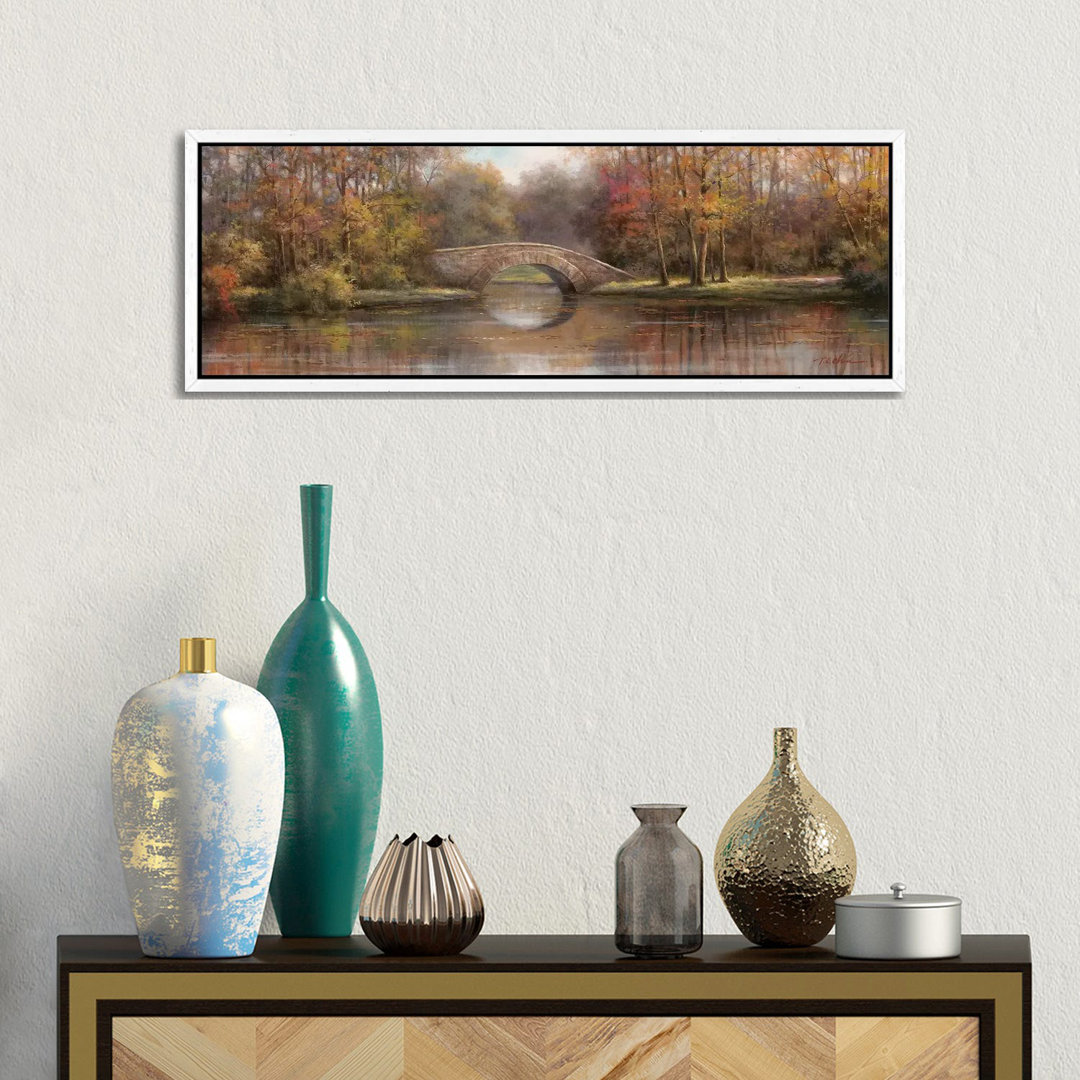 Entlang des Flusses I von T.C. Chiu - Panoramaleinwand auf Leinwand Giclée auf Leinwand