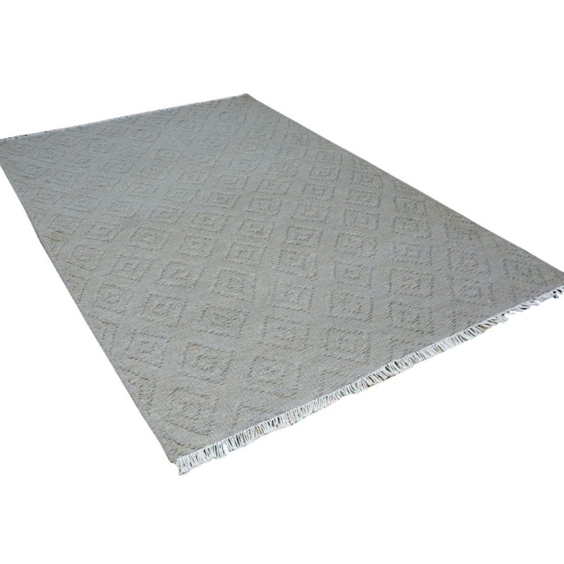 Hepler Striped Hand Woven 120cm X 180cm Area Rug