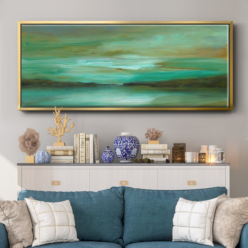 Hidden Cove- Framed Canvas, 24" H x 60" W