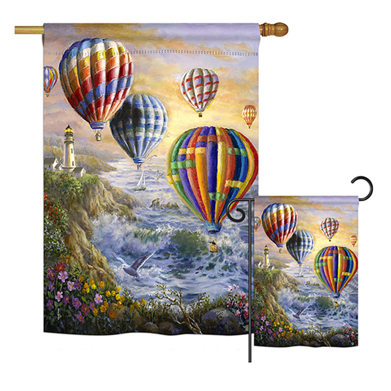 Ensemble de 2 drapeaux Everly Summer Glow Nautical Impressions