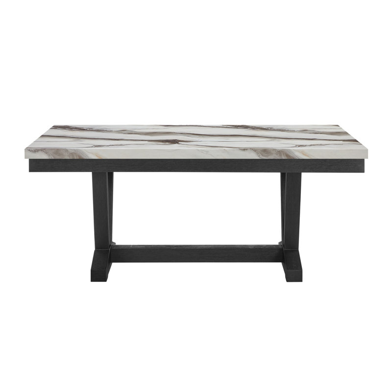 1319 Black And White Dining Table