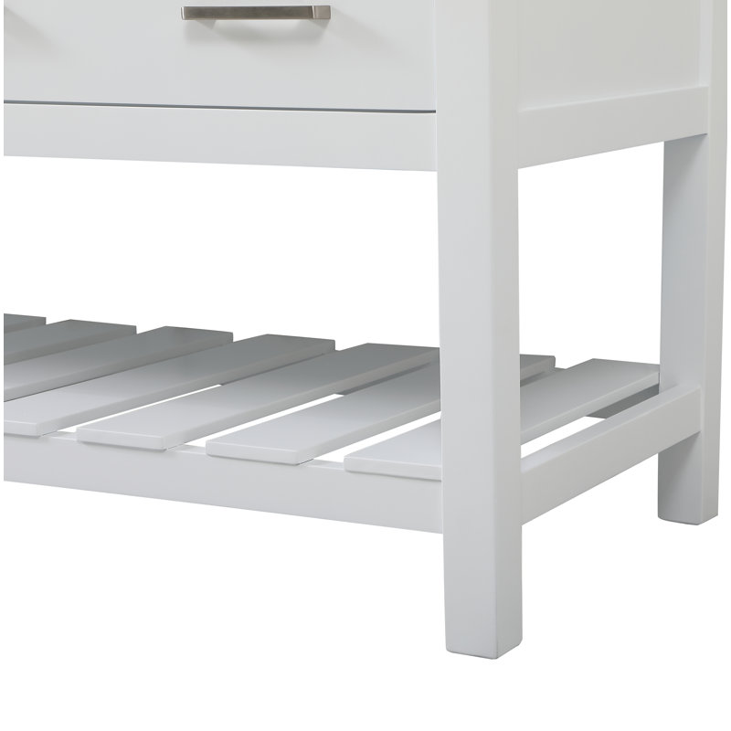 Ensemble de meuble-lavabo double 60 po Pelaghia, Blanc