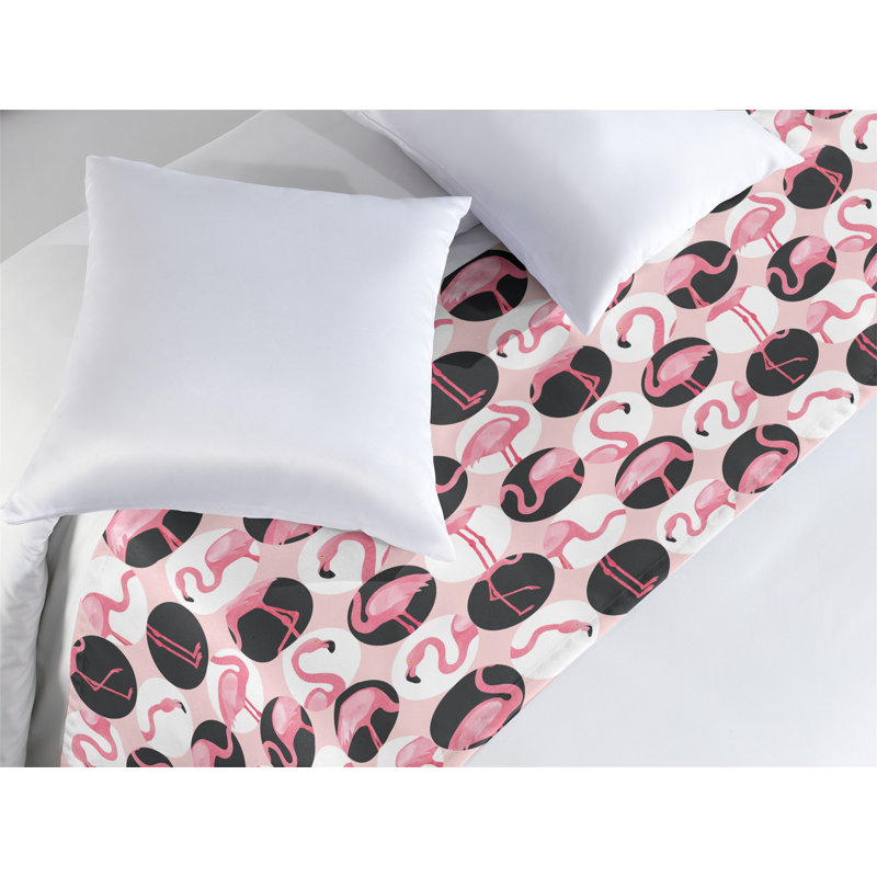 Foulard de lit Ambesonne Flamingo, Très grand lit