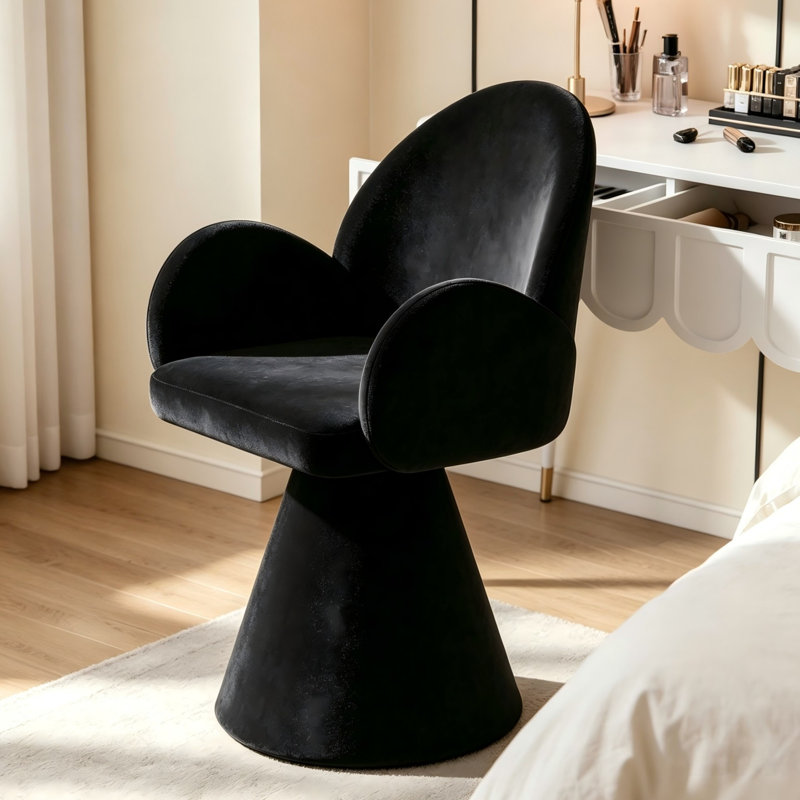 Swivel Accent Chair, Black