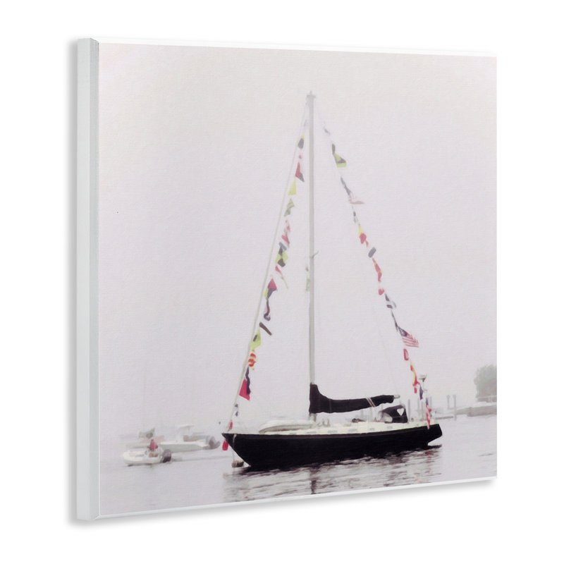 «Sail Drape in Harbor», art mural sur toile par Graffi *ee Studios