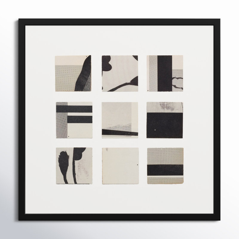 Lise Pinpoint By Driftway Studio - Art mural encadré, Cadre noir, H 44 po x l 44 po x P 1,25 po