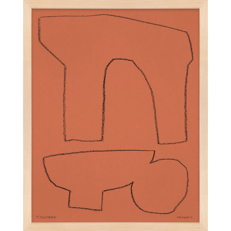 Earth 1 Painting by Michael Kempen, 30" H x 24" W x 1.25" D, Brown 