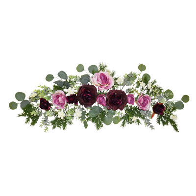 32" Lavender Rose Swag