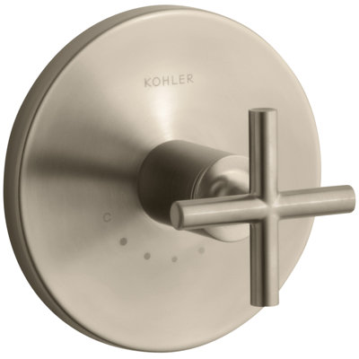Purist Thermostatic Valve Trim with Cross Handle