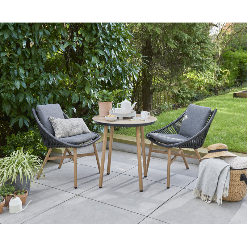 Houser - Keswick Three Piece Bistro Set with Cushions