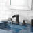 Bathroom Sink Faucet with Pop-Up Drain and Double Lever Handle-120276167