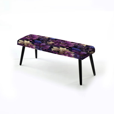 Banc rembourré floral Regal