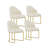  5/7 Pieces Modern Dining Room Sets, Pre-Assembly Round Dining Table Sets, Sintered Stone Tabletop Kitchen Dining Table Set With PU Upholstered Chairs-823417813