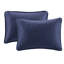 Couvre-lit réversible bleu marine - rembourrage 100% microfibre 90% coton qui rehausse le décor de la chambre à coucher Tissu lavable à la machine pour un sommeil paisible Facile à nettoyer