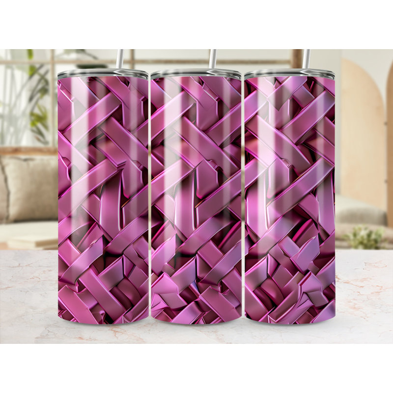 Choose Handmade Tumblers 591ml Vacuum Insulated Stainless Steel (18/8) Travel Tumbler with Straw