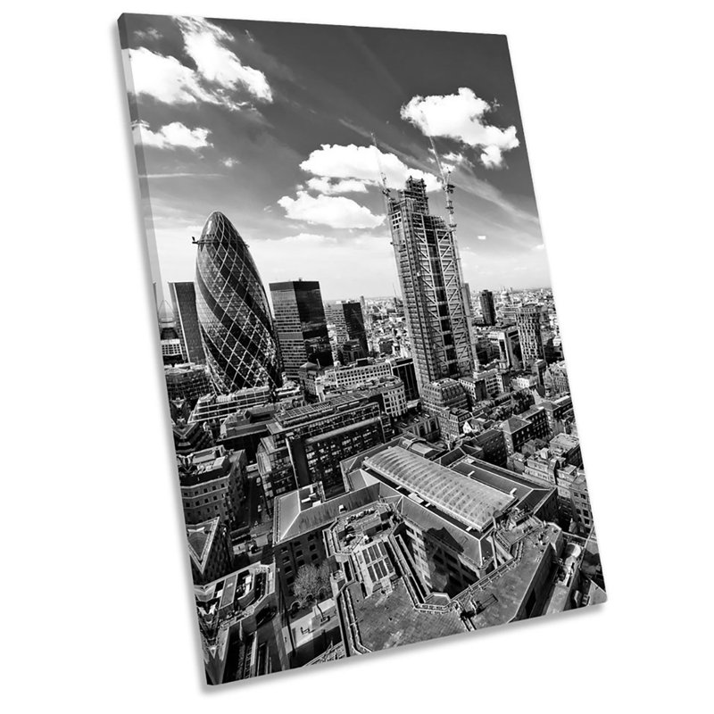Cityscape London Skyline - Wrapped Canvas Print, 45.7cm H x 30.5cm W